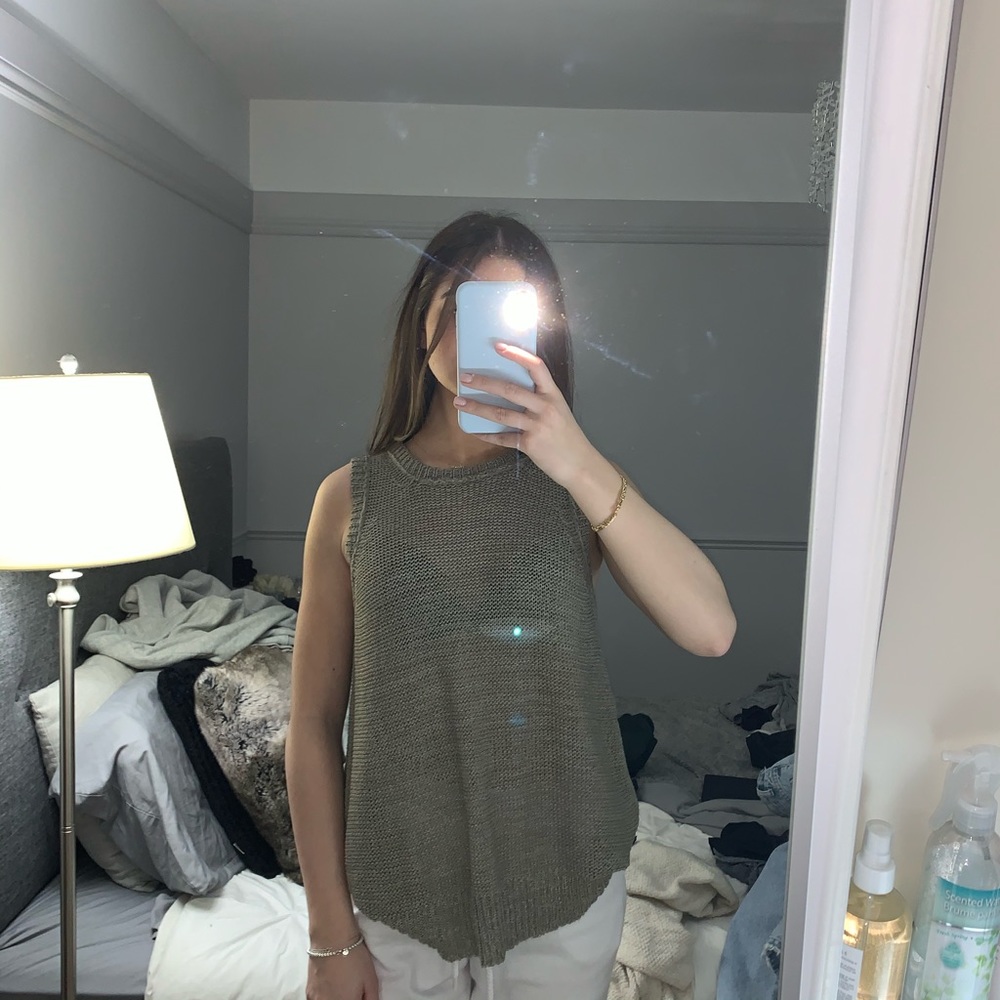 Knit tank top